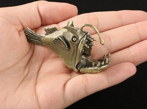 Brass anglerfish fish animal - brass,